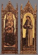 CRIVELLI, Carlo Madonna and Child; St Francis of Assisi dfg painting